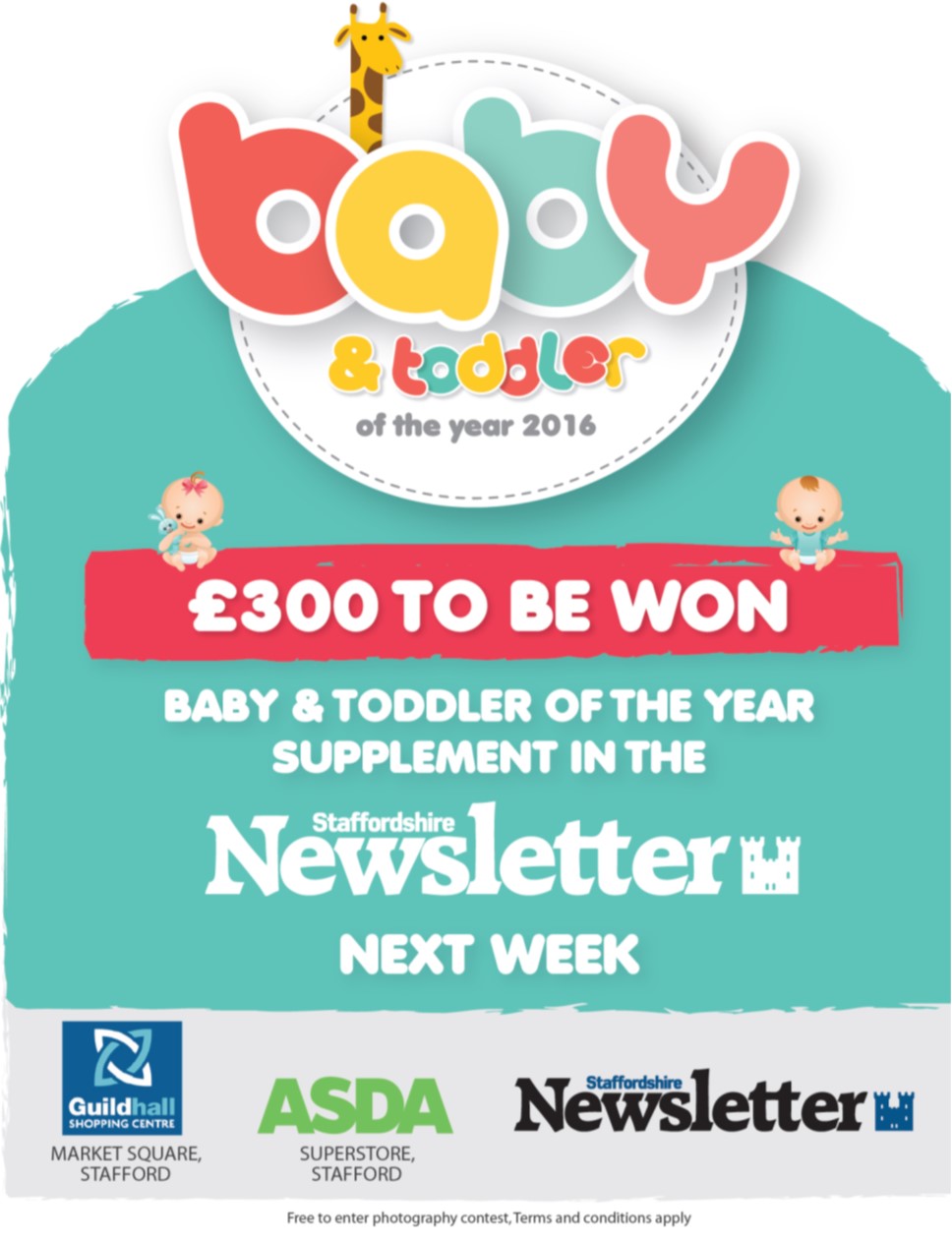 Guildhall Shopping Centre Stafford Baby of the Year Competition